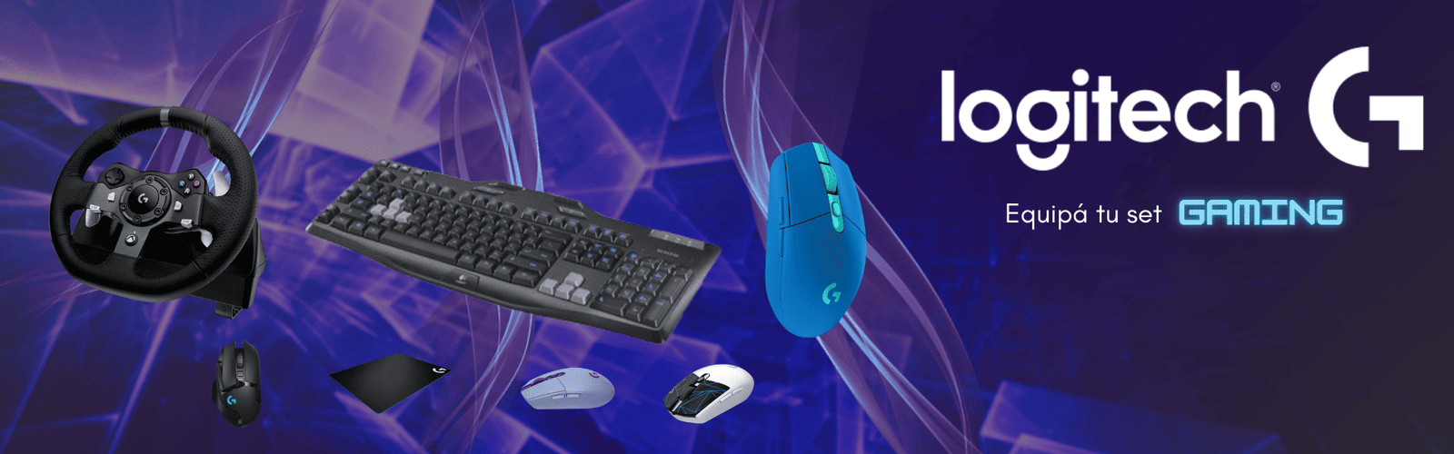 Logitech gamer gaming mouse mousepad teclado volante